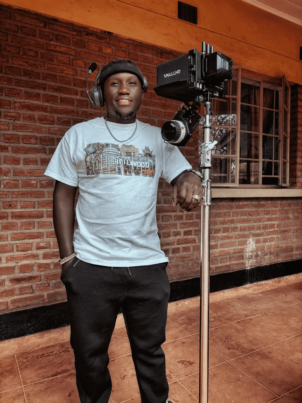 Collaborating with director and DP on set